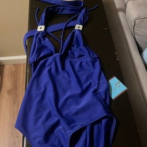 Letarte cobalt blue bathing suit